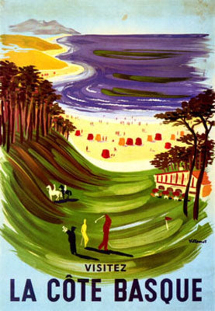 Le Cote Basque Art Print by Bernard Villemot - Shop Now for Modern Wall Decor